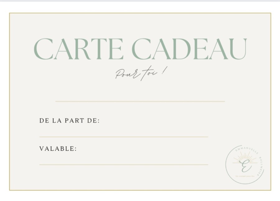 Carte cadeau Emmanuelle Bollmeier